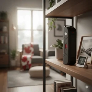 Storing an e-bike battery at room temperature inside a home to prevent cold-related cell degradation.