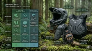 A high-level market overview illustration highlighting the best value enduro e-bikes available for purchase in Canada.