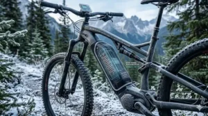 A black full suspension e-bike being used for a commute in Vancouver, blending urban utility with trail-ready specs.