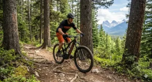 Lightweight hardtail XC electric mountain bike under 4000 dollars featuring a Bosch motor, ideal for Canadian cross-country trails.