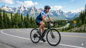 Comparison chart showing features of the best performance electric road bikes under 4000 in Canada.