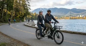 Tips for proper battery storage of a tandem electric bike during cold Canadian winters.