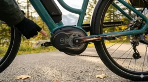 Mid-drive motor providing smooth power assistance for seniors on an electric bike.