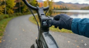 Graphic showing pedal-assist levels helping riders maintain mobility with minimal effort.