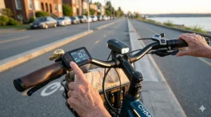 Simple, intuitive digital display and hand controls designed for easy use by senior riders.