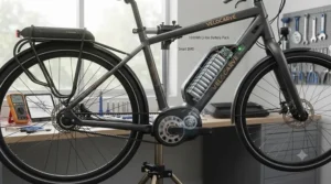 Plug-and-go energy efficiency system designed for an electric bike 100km range battery pack.