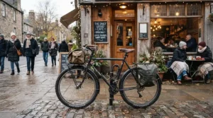 Preparing for cold weather riding with a step-through e-bike vs standard e-bike setup.